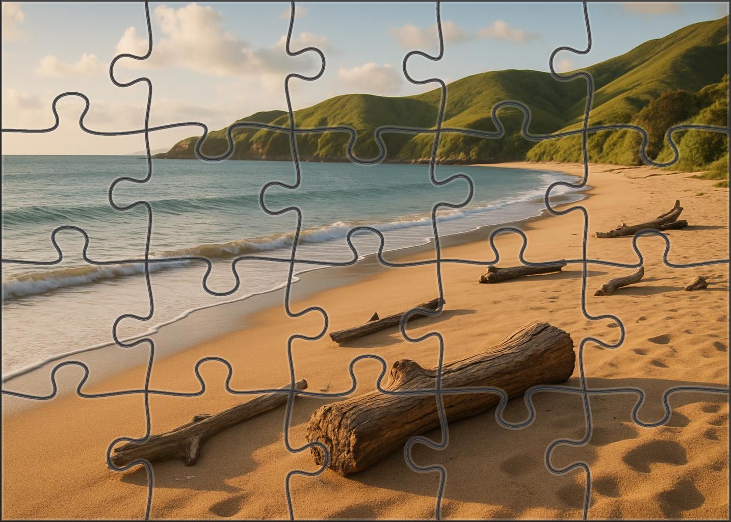 Golden Harbor Tranquility Mini Puzzle