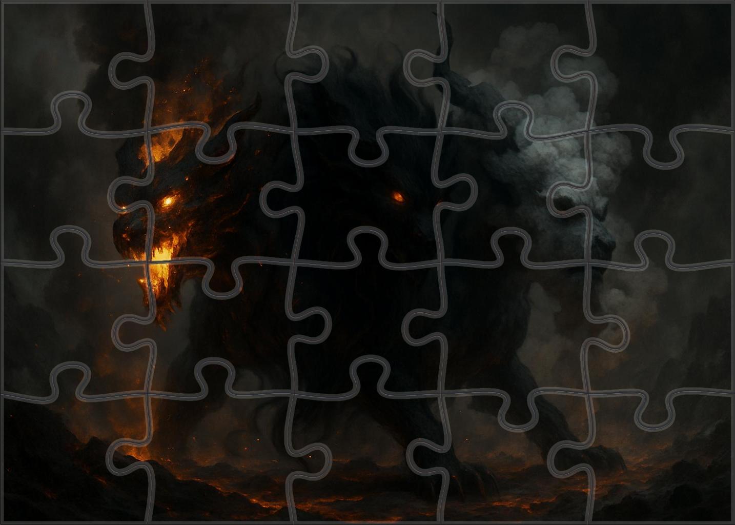 Duskfire Chimera Premium Puzzle Pieces