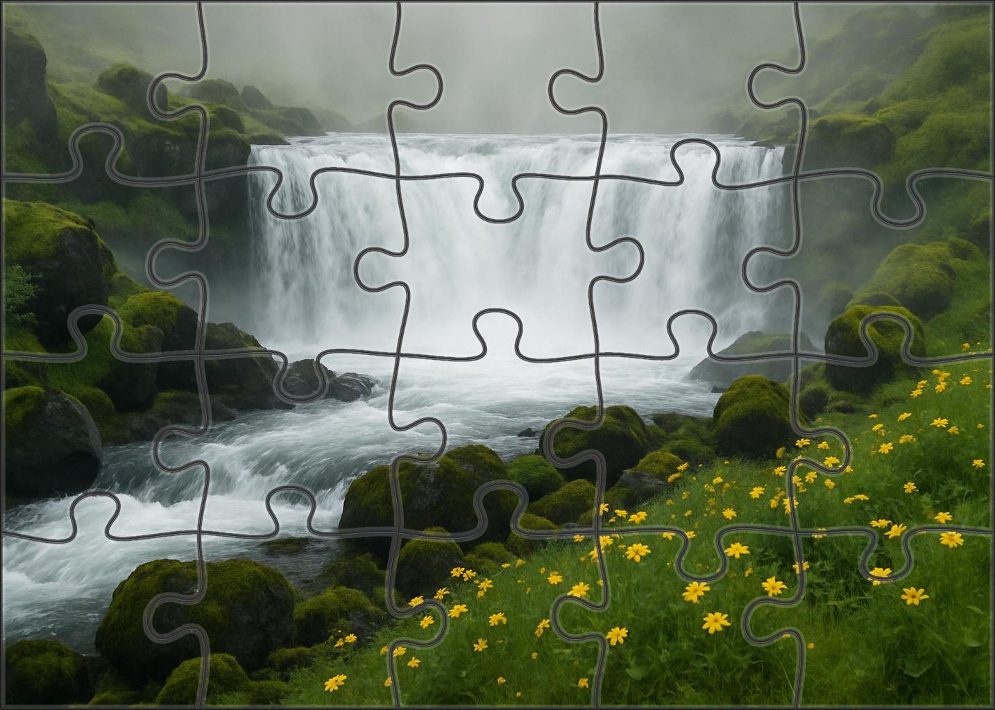 Obsidian Blockfall Custom Jigsaw Puzzle