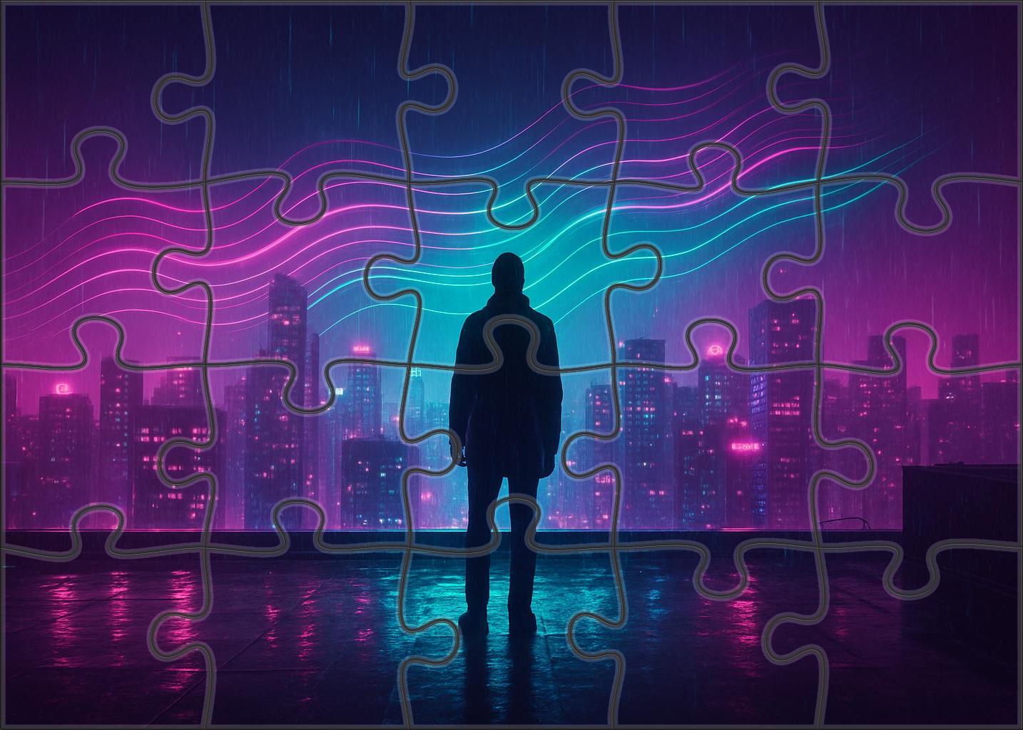 Synth-pop Nightscape Dreamy Electronic Music With Urban Chic Puzzle Fun