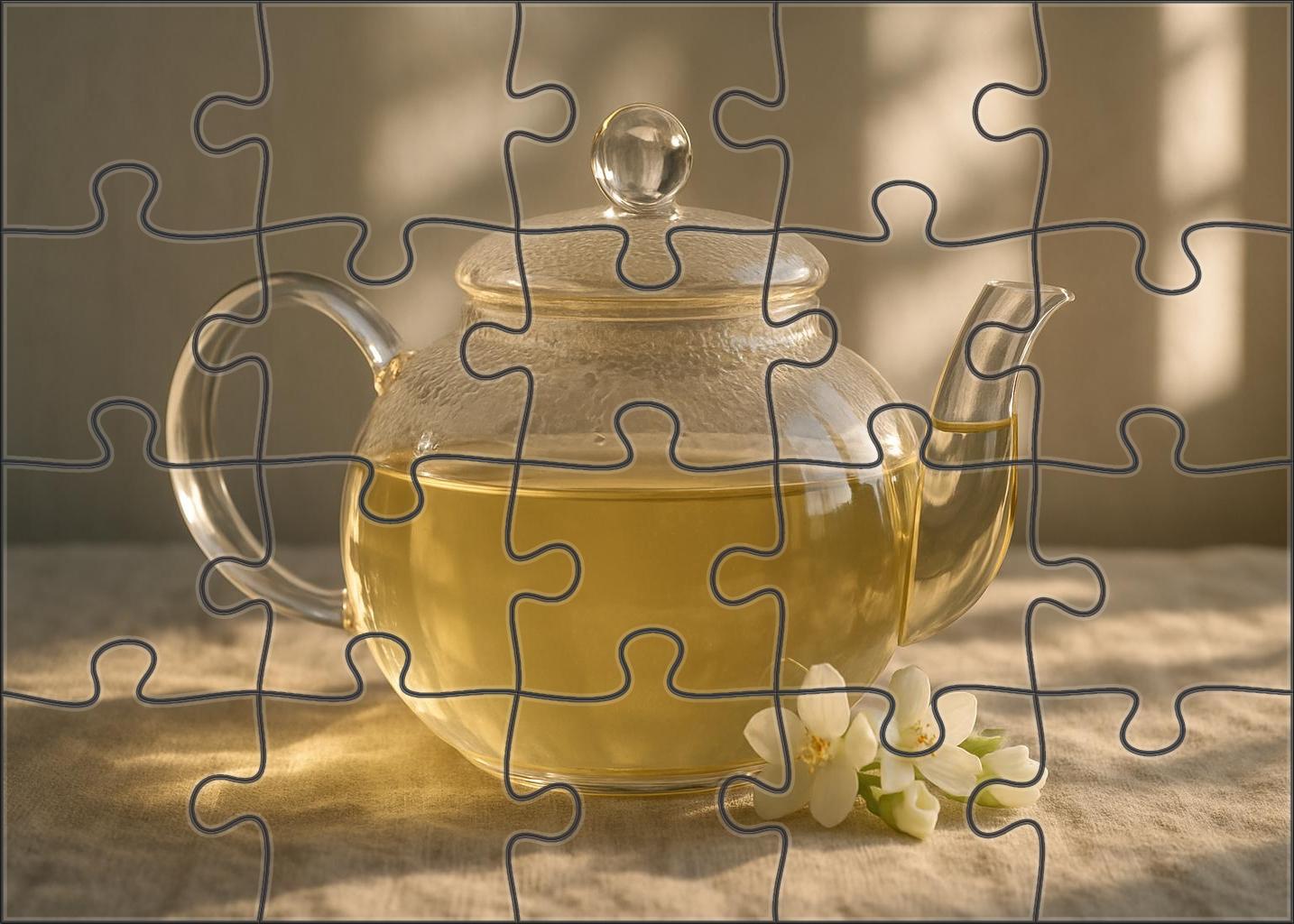 Dawn Blossom White Tea Puzzle Fun