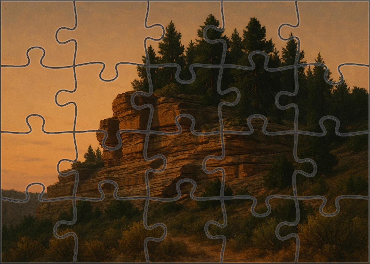 Whispering Pine Bluff 300 Piece Puzzle