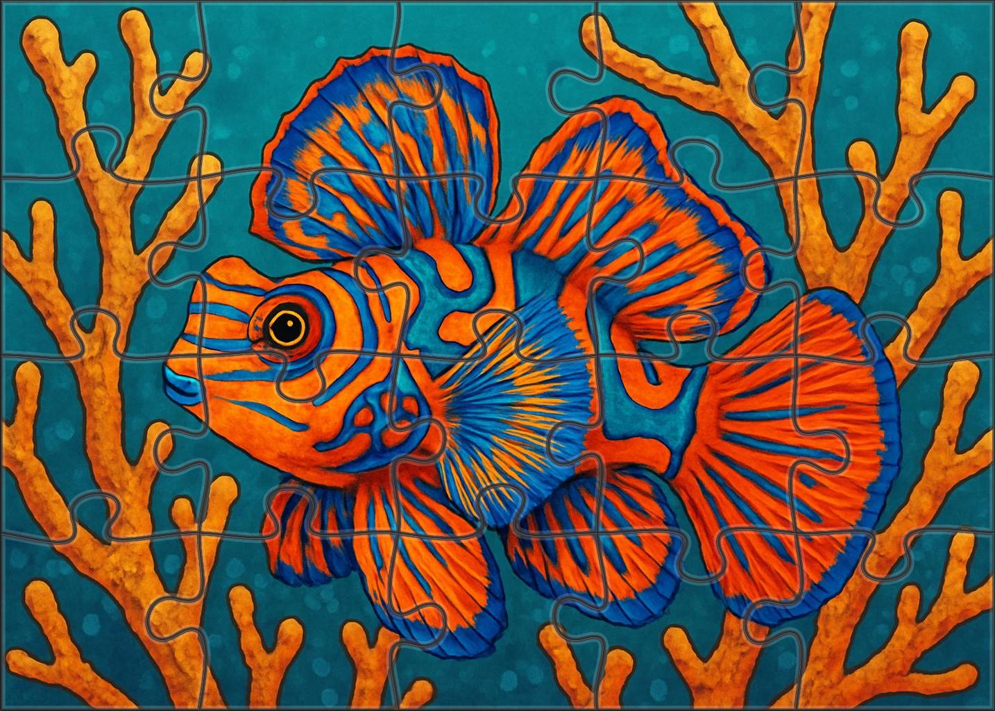 Dartfin Butterflyfish Agile Forager With Vibrant Patterned Wings 200 Piece Puzzle