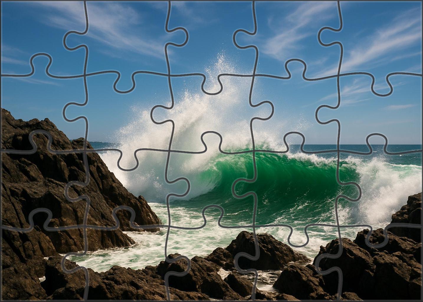Emerald Wave Point 50 Piece Puzzle