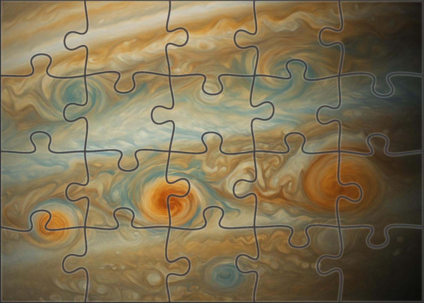 Whirling Gas Giant Cyclones 1000 Piece Puzzle