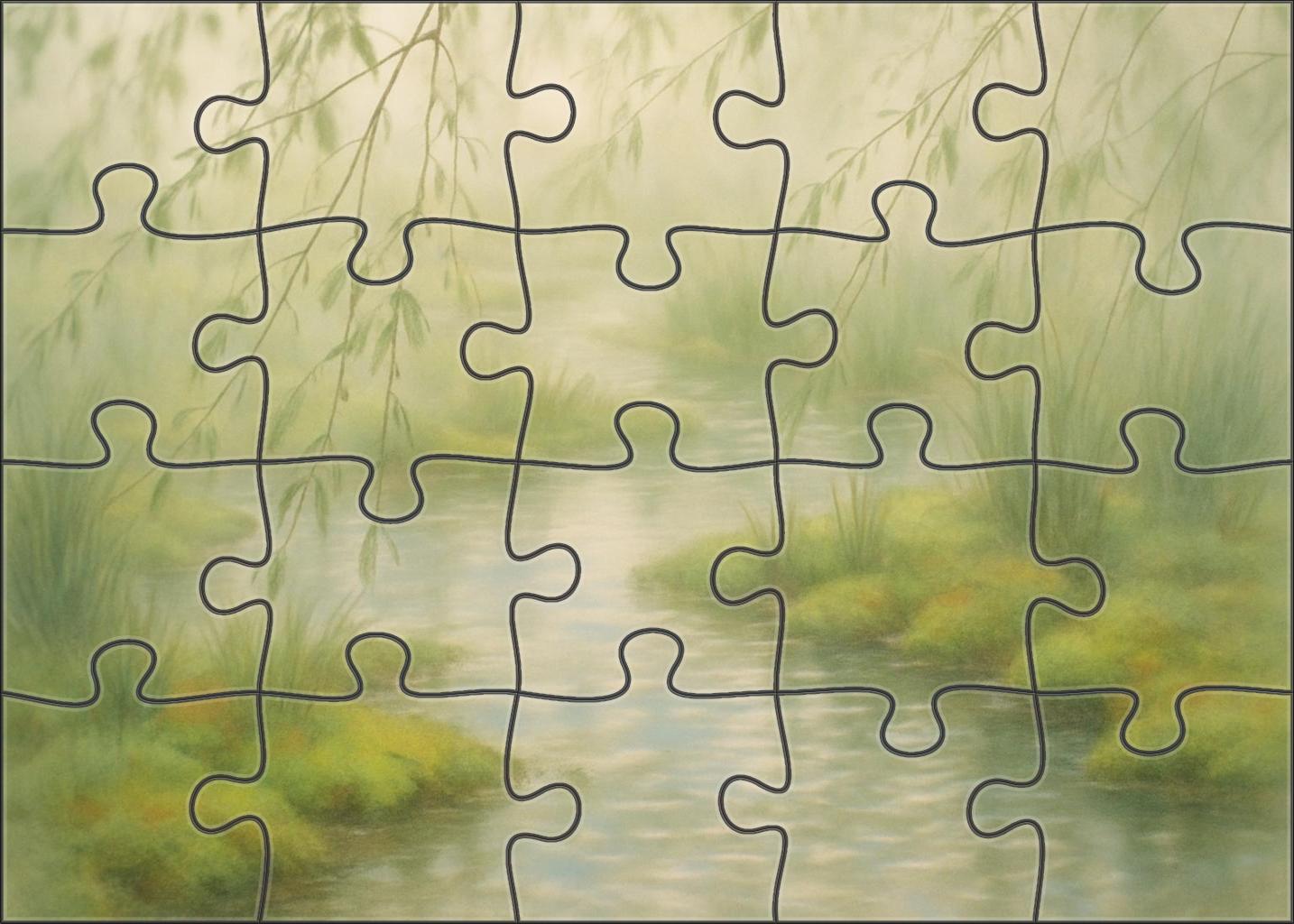 Shimmering Alder Marsh Easy Puzzles