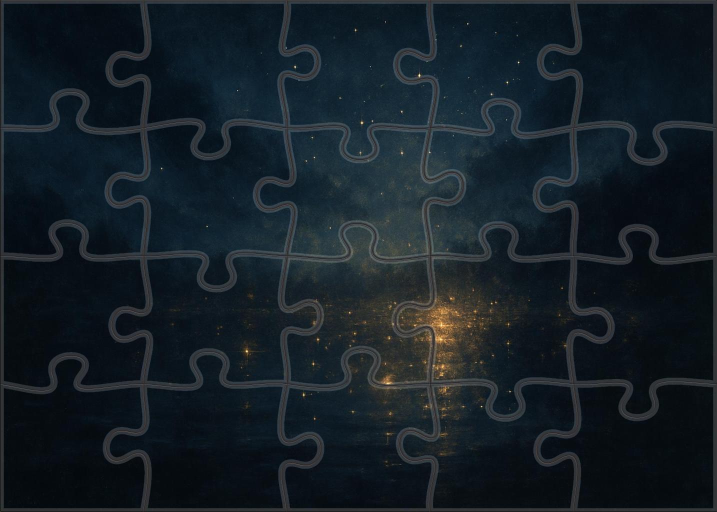Whistlers Nocturne In Black And Gold Puzzle For Kids