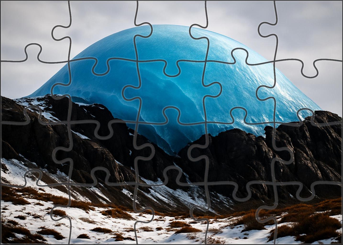Sapphire Ice Dome 500 Piece Puzzle