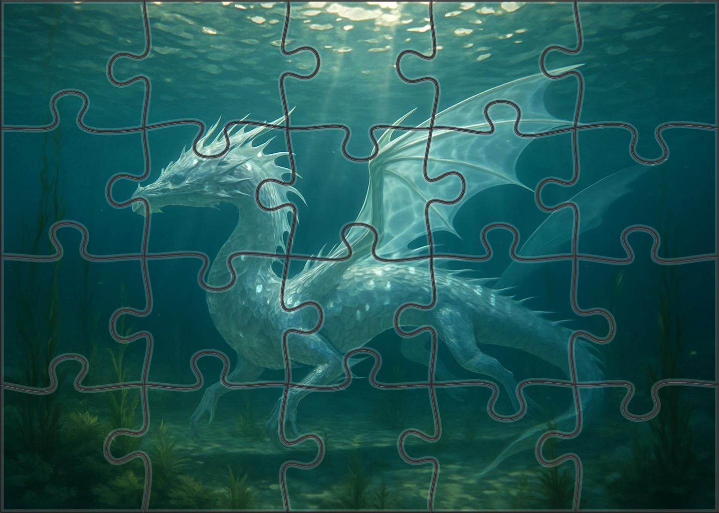 Glassscale Drake Shimmering Aquatic Dragon With Reflective Armor Challenging Puzzles