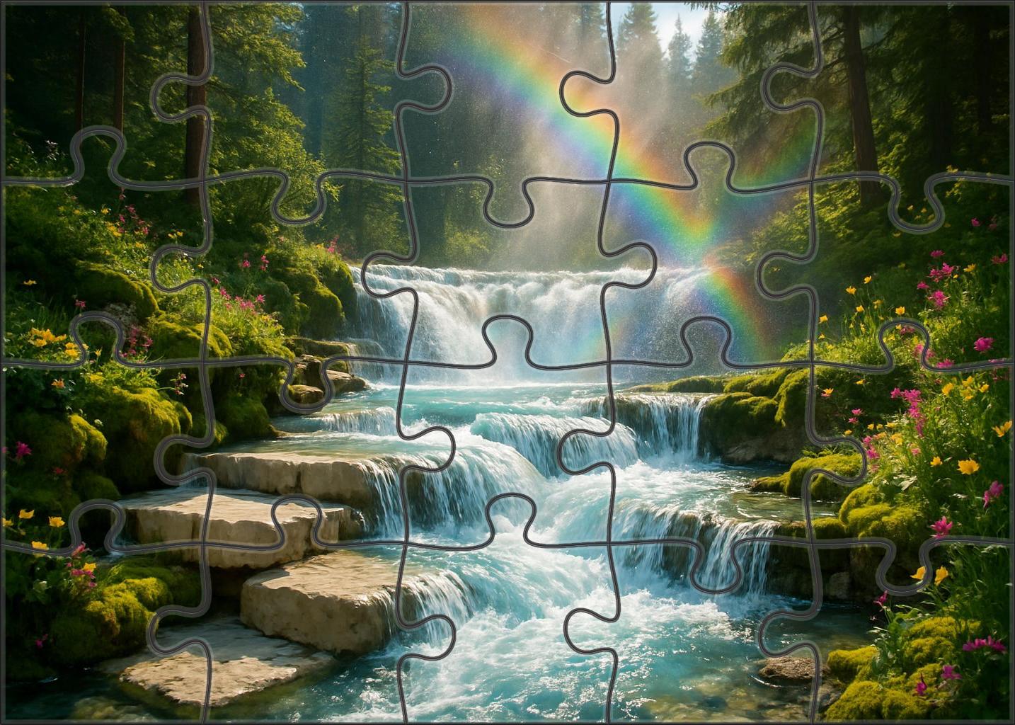 Crystal Cascade Terrace Family Puzzles