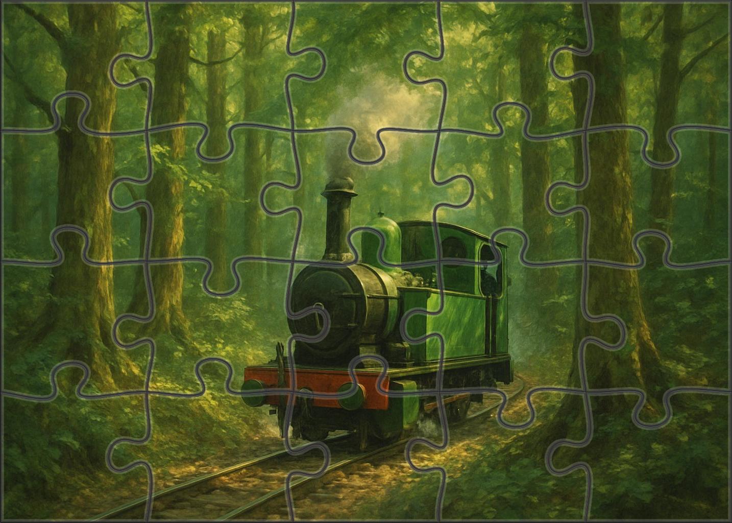Verdant Forest Narrow Gauge Puzzle For Adults