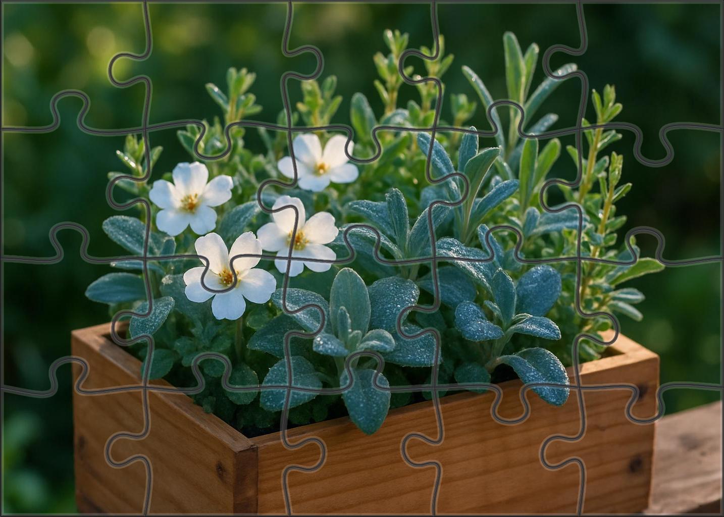 Rustic Herb Garden Planter Family Puzzles