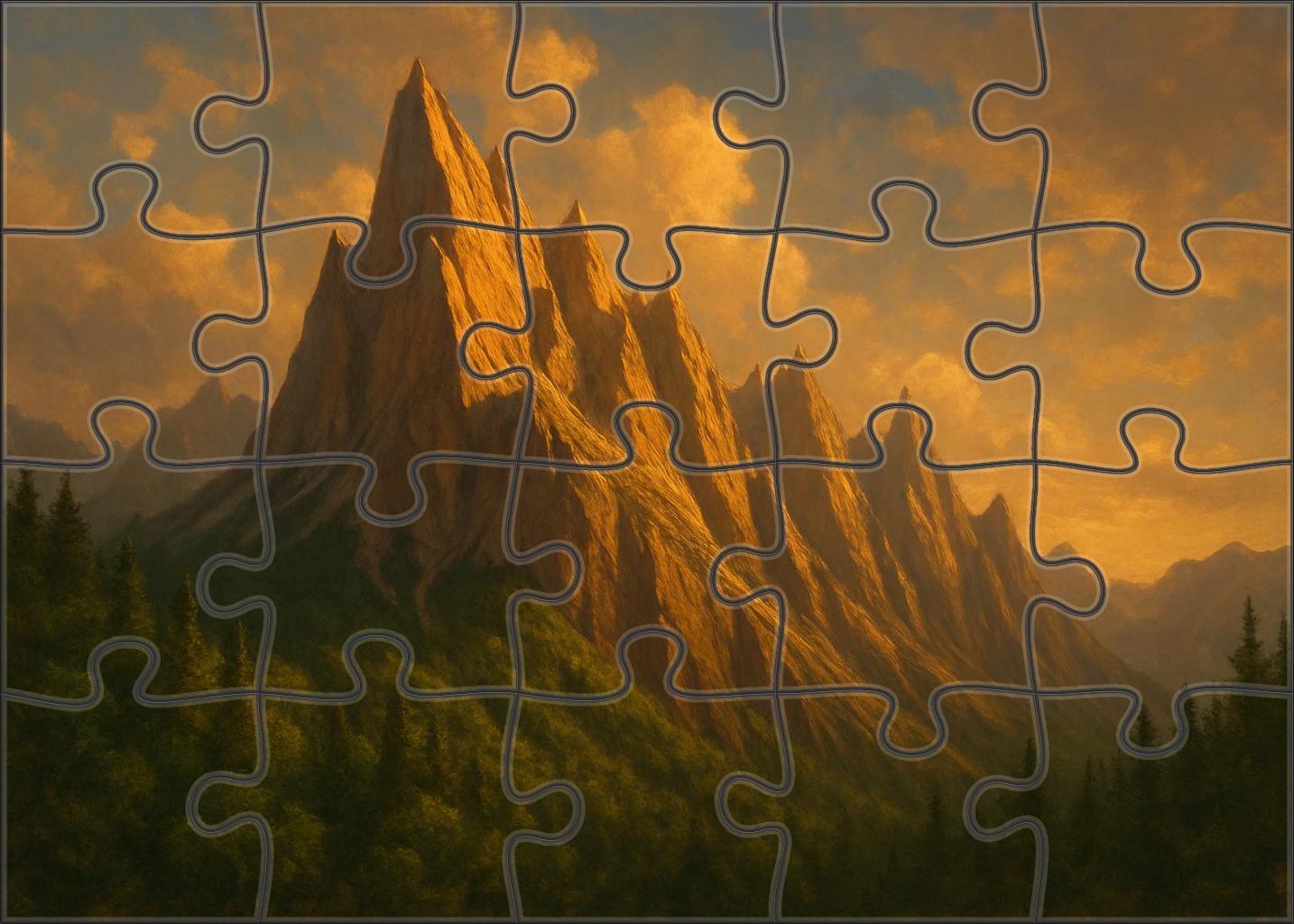 Gilded Echo Ridge Large Format Puzzle