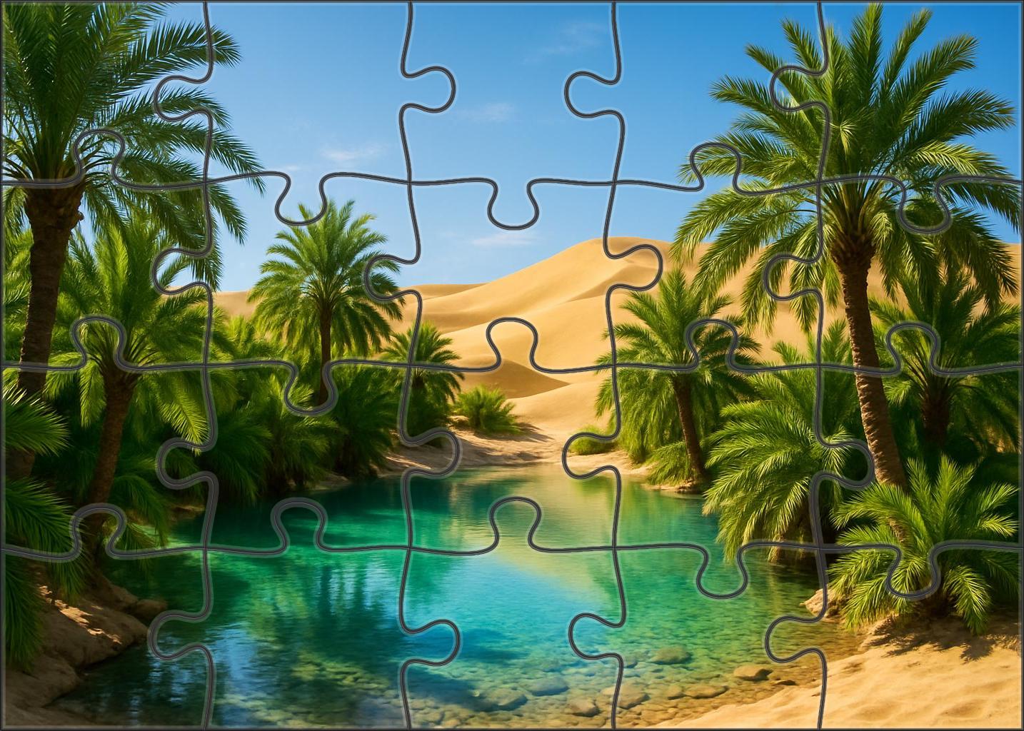 Emerald Oasis Glow 1000 Piece Puzzle