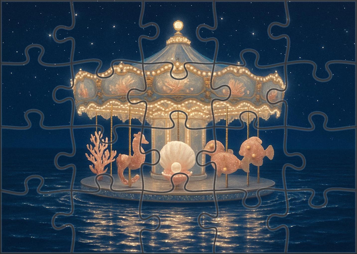 Carousel Of The Celestial Sea 200 Piece Puzzle