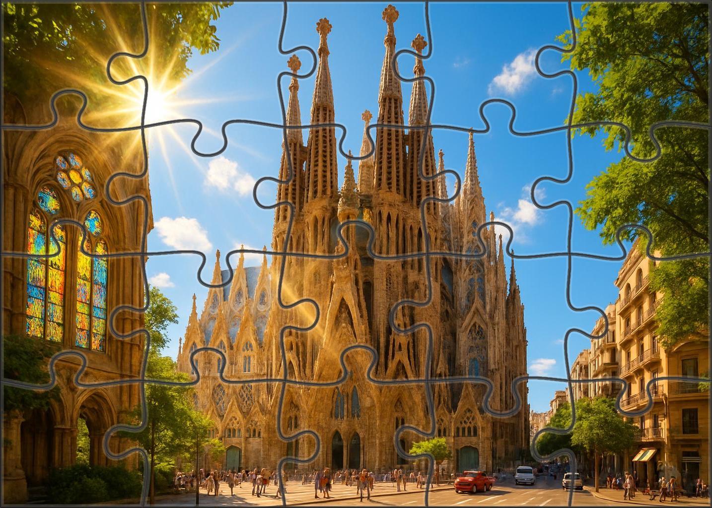 Sagrada Familia Barcelona Spain Acknowledged By 8190 Worldwide For Its Intricate Unfinished Grandeur Unique Puzzle Design