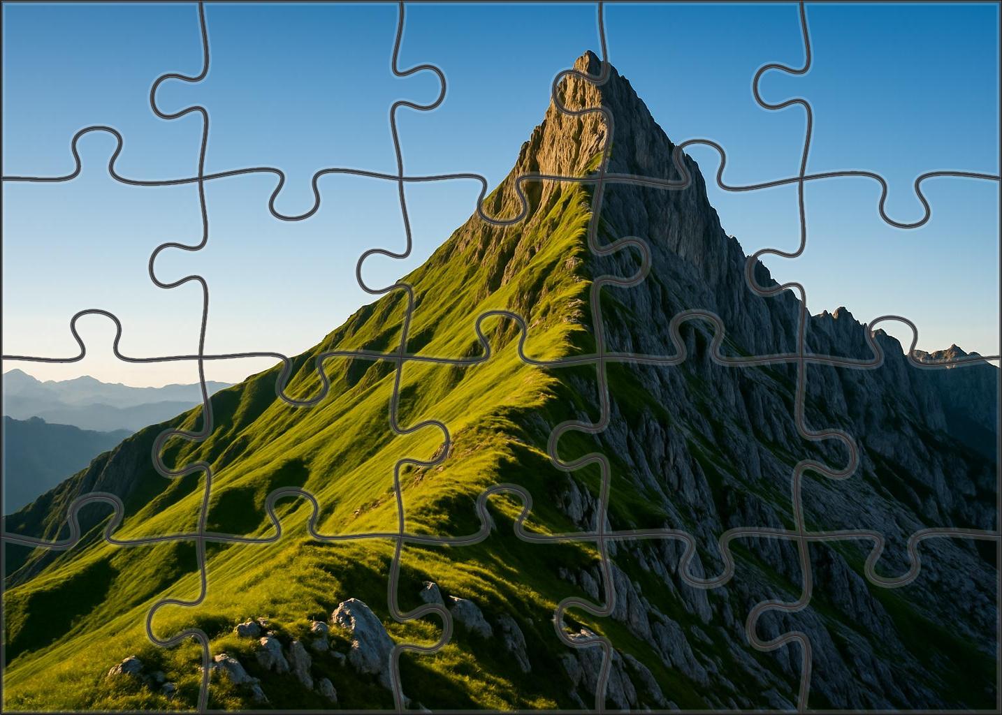 Sunlit Alpine Ridge 1000 Piece Puzzle