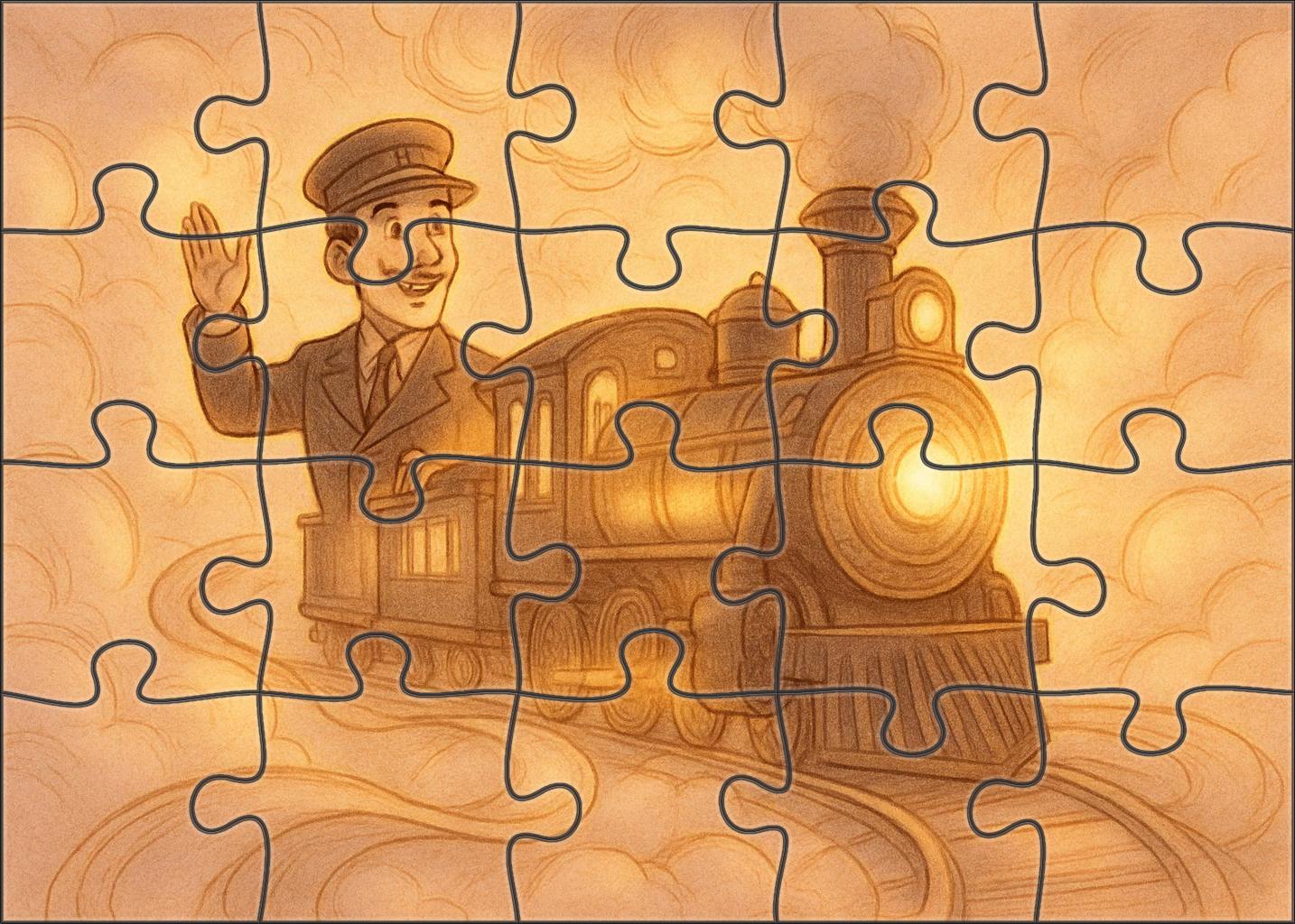 Dreamscape Train Conductor Mini Puzzle