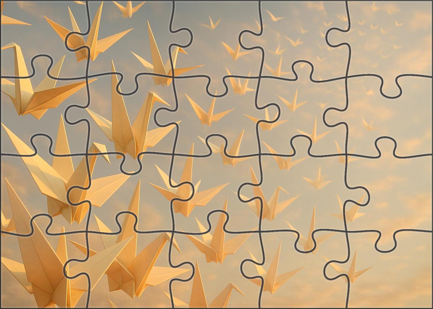 The Paper Crane Aviary 200 Piece Puzzle