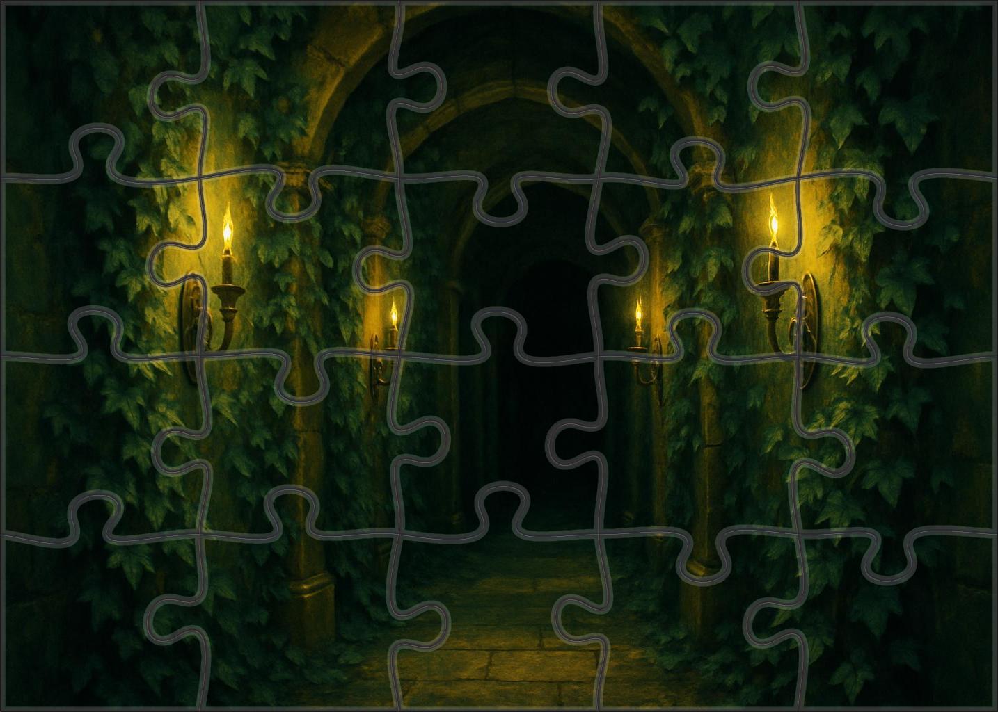 Ivy And Candlelit Passage Puzzle Collection