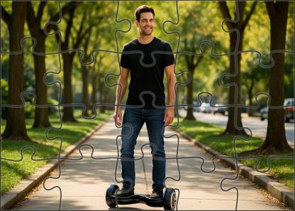 Electric Personal Hoverboard Puzzle For Kids