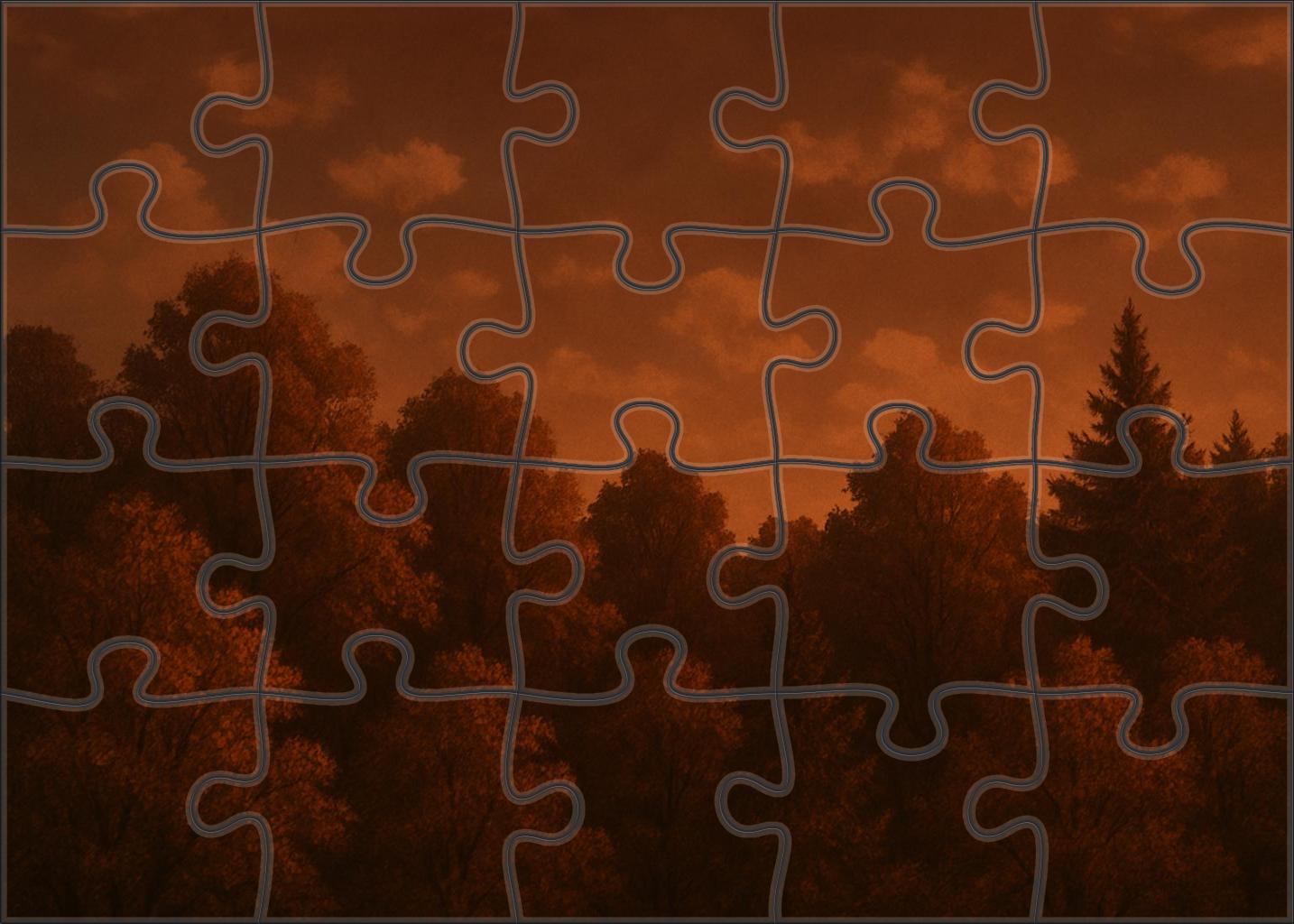 Copper Twilight Canopy Challenging Puzzles