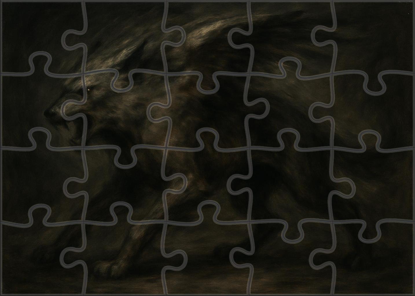 Surreal Animal Fusion Charcoal Sketch Combining Multiple Creatures In Dynamic Form 1000 Piece Puzzle