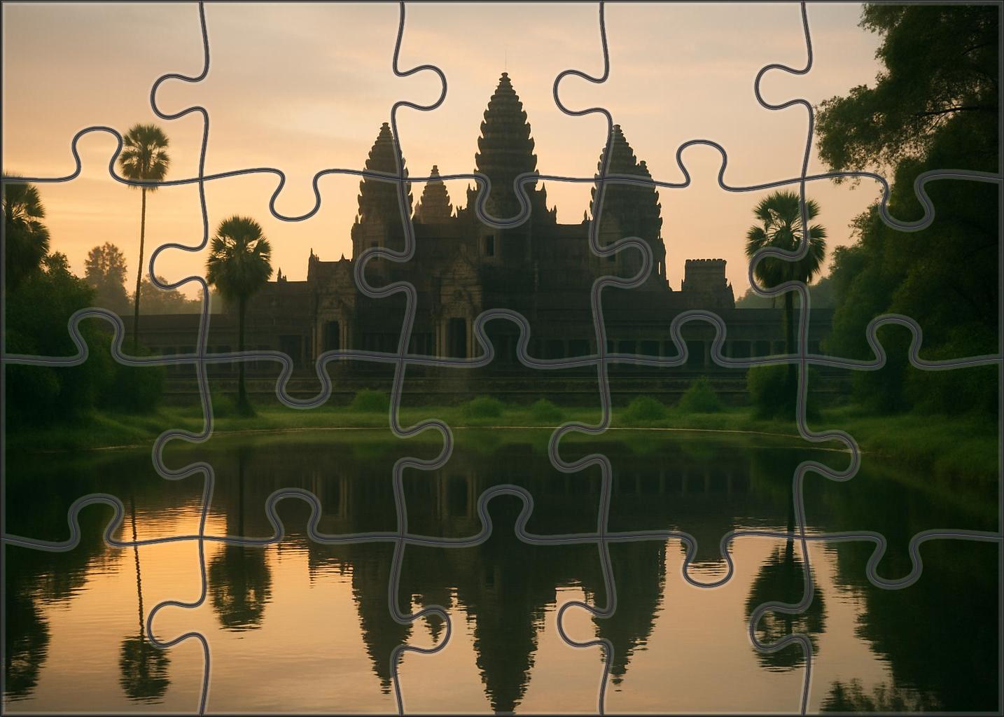 Angkor Wat Situated In Siem Reap Cambodia Identified By 7890 Worldwide As A Pinnacle Of Ancient Khmer Architecture And Spirituality Easy Puzzles