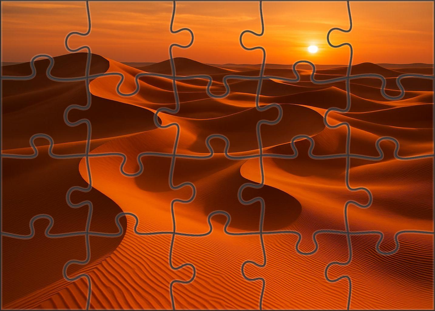 Sunset Dune Crescents 1000 Piece Puzzle