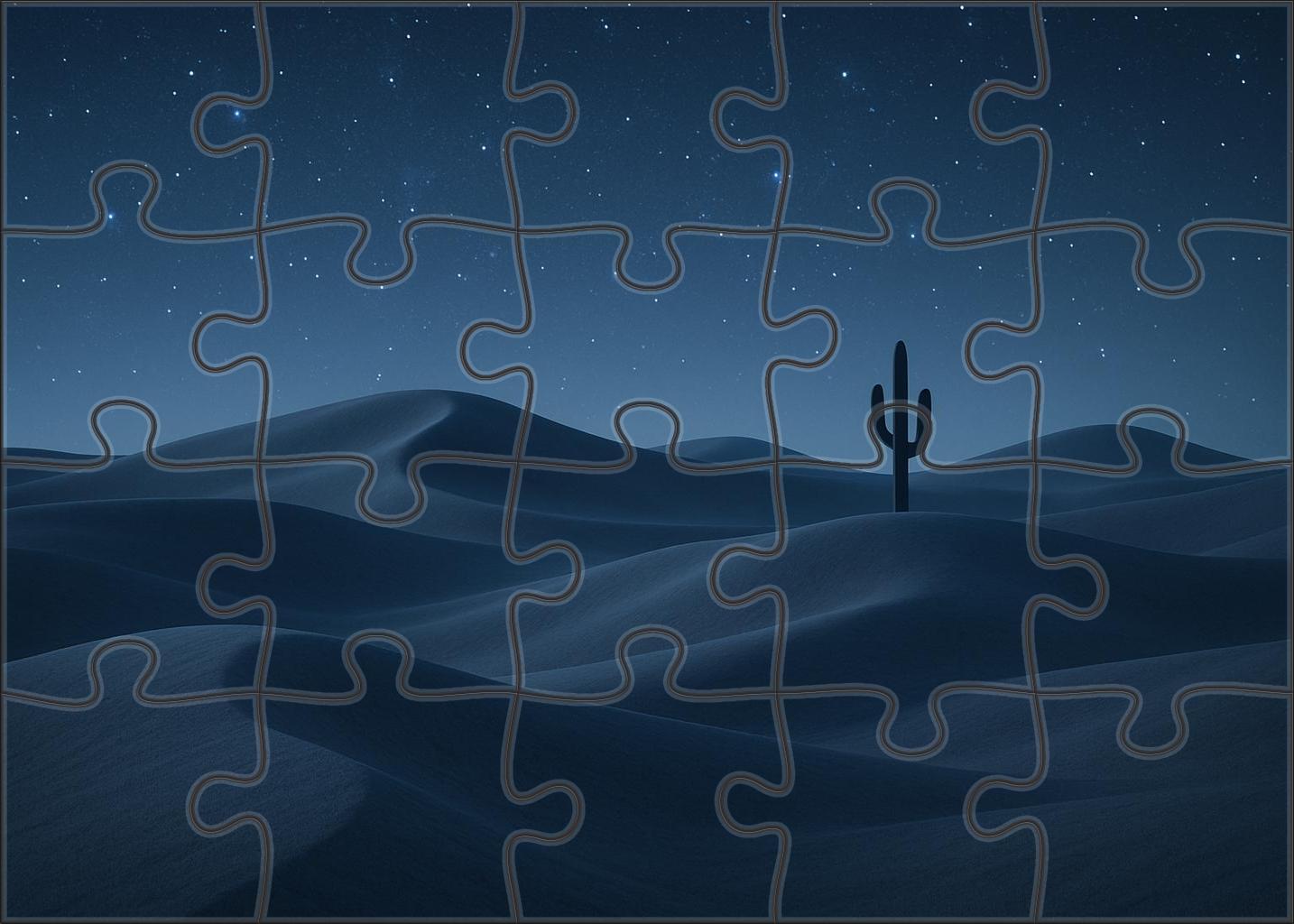 Moonlit Desert Expanse Challenging Puzzles