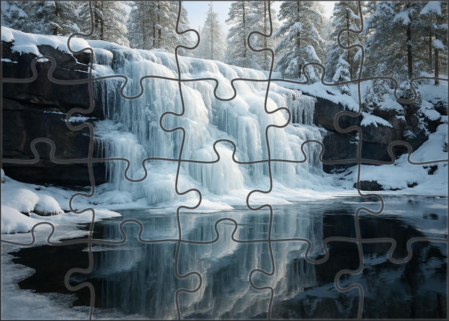 Winter Crystal Spill Family Puzzles