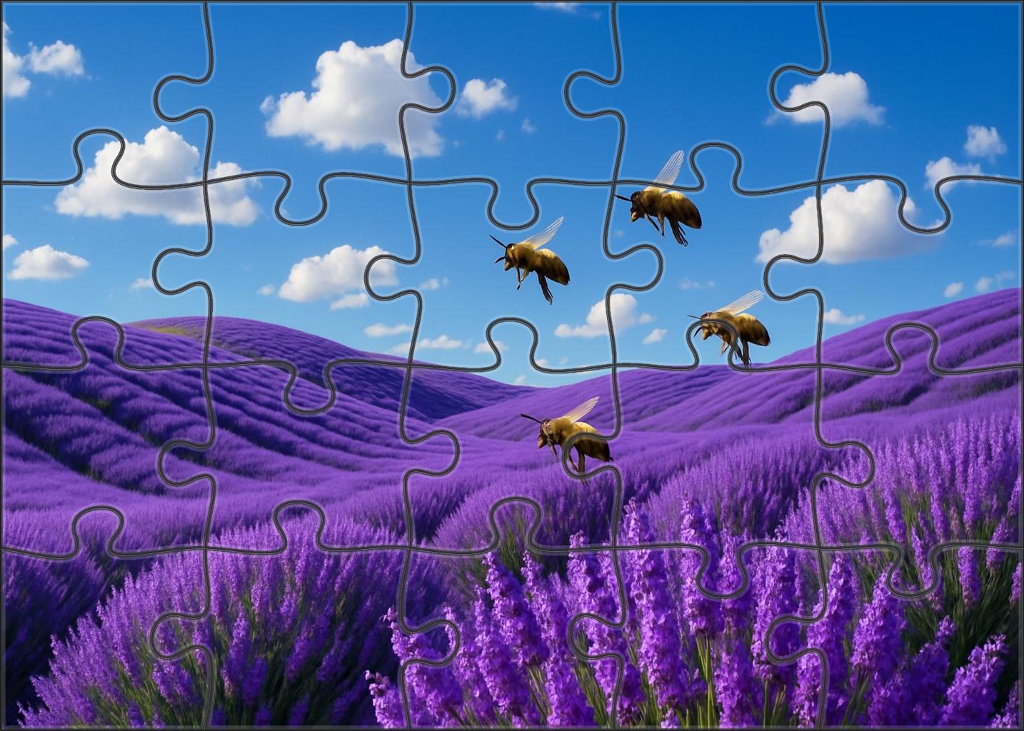 Lavender Hilltop Breeze Easy Puzzles