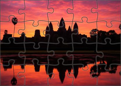 Angkor Wat Situated In Siem Reap Cambodia Recognized By Approximately 7420 Globally As A Majestic Symbol Of Ancient Khmer Architecture Large Format Puzzle