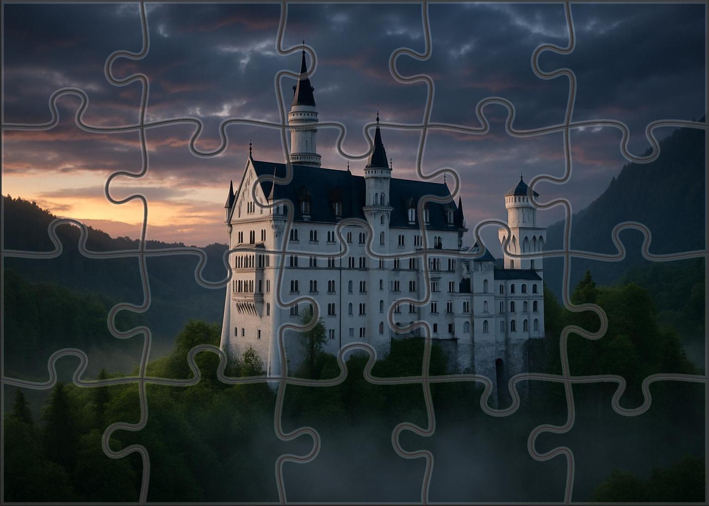Neuschwanstein Castle Bavaria Germany Known By 6750 Worldwide As The Fairy Tale Palace Unique Puzzle Design