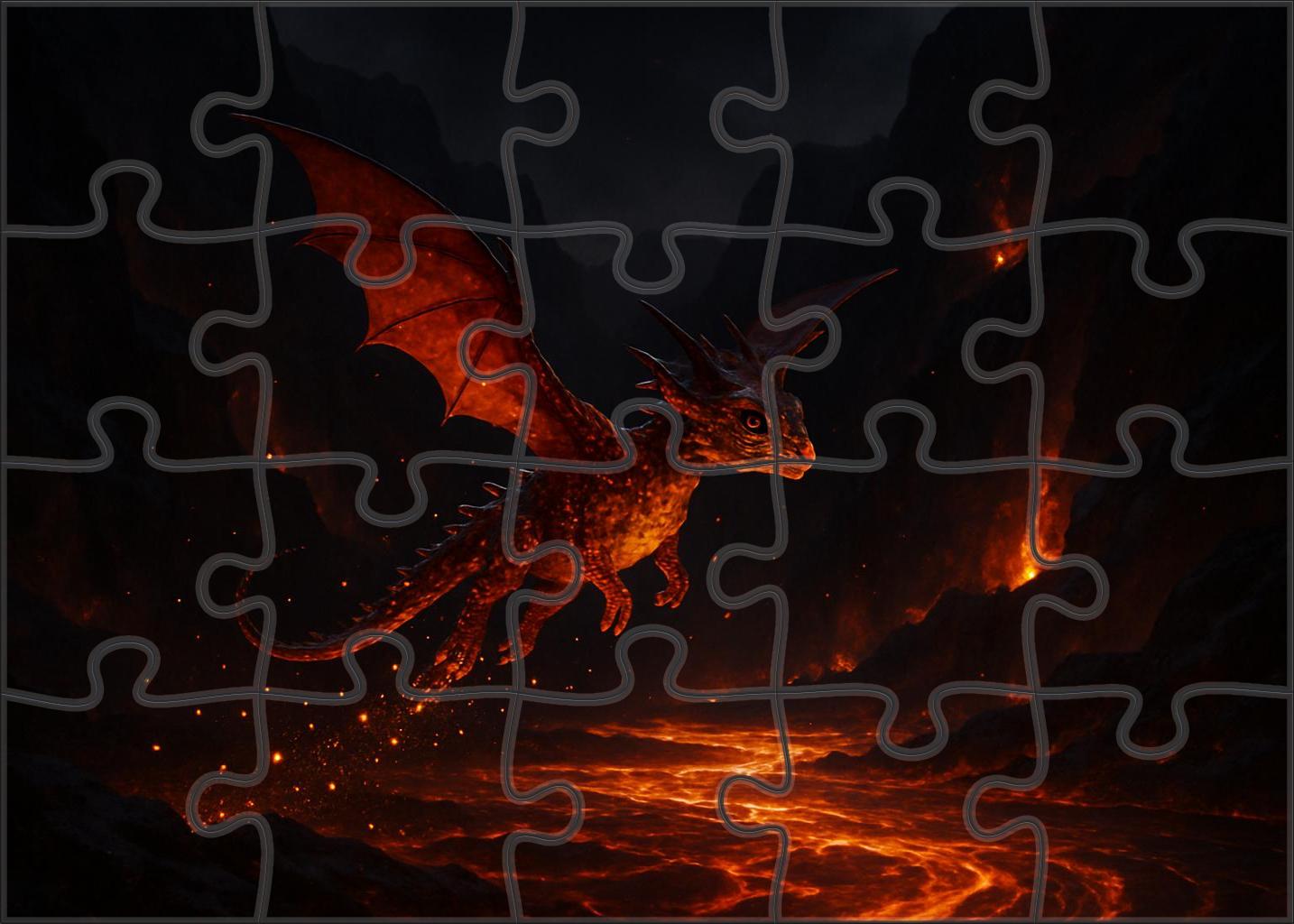 Cinderwing Drakeling 1000 Piece Puzzle