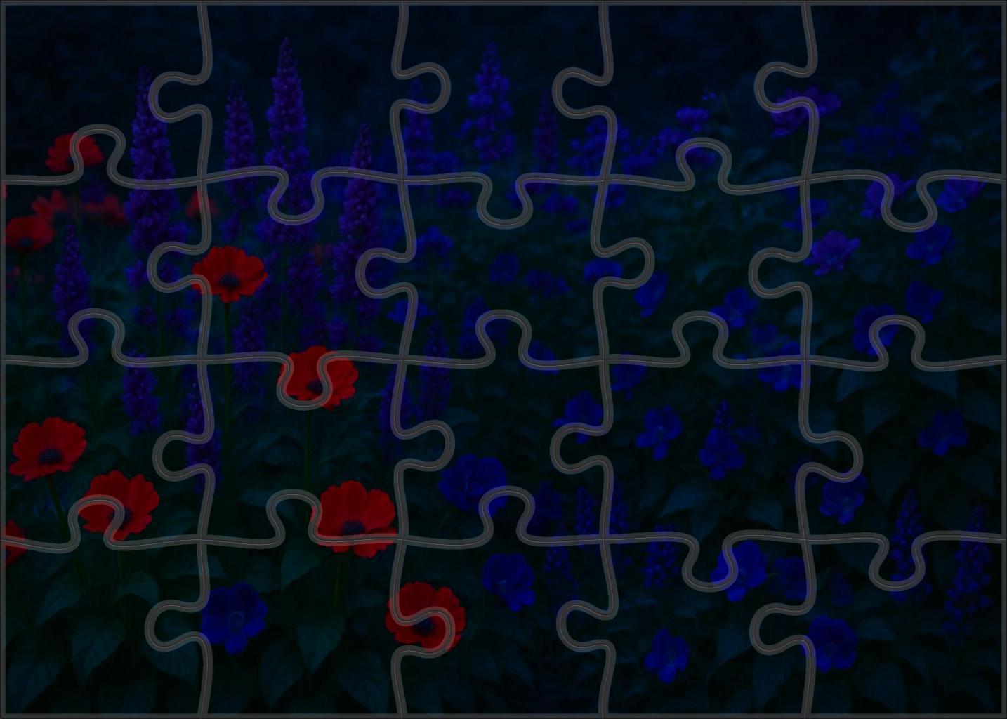Crimson Twilight Border Puzzle For Adults
