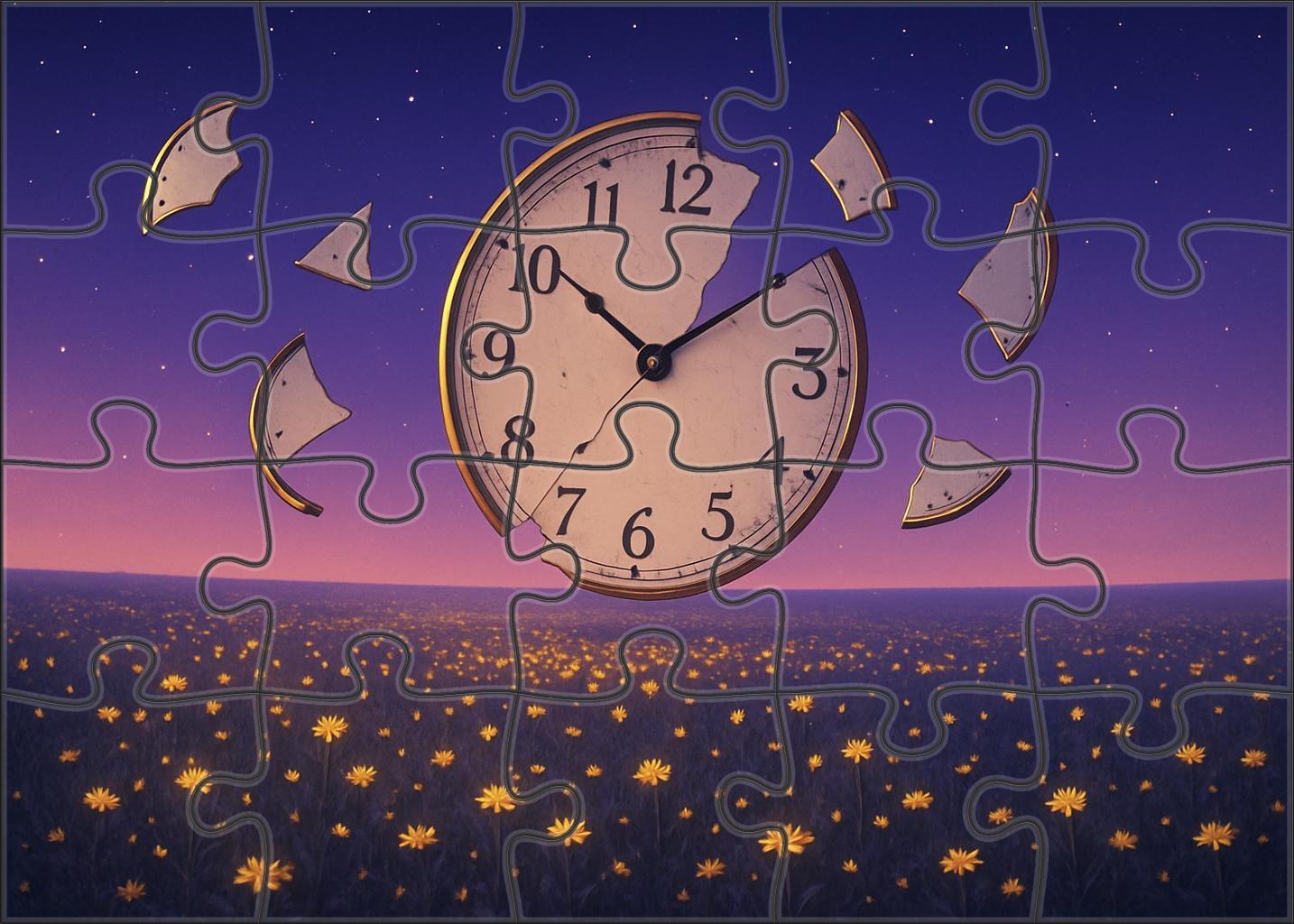 Whispering Meadows Of Shattered Clocks Puzzle For Adults