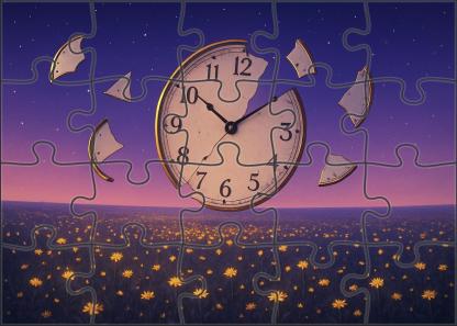 Whispering Meadows Of Shattered Clocks Puzzle For Adults