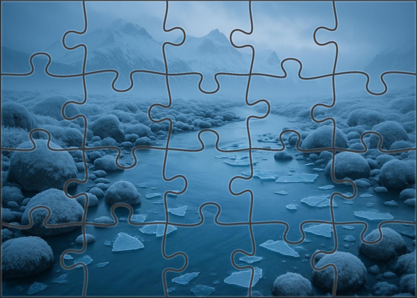 Glacial River Mirage Challenging Puzzles