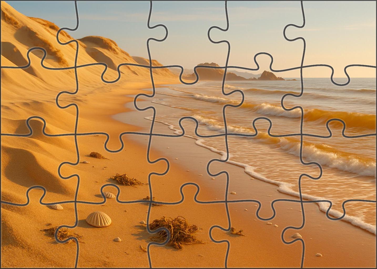 Amber Tide Coast Large Format Puzzle