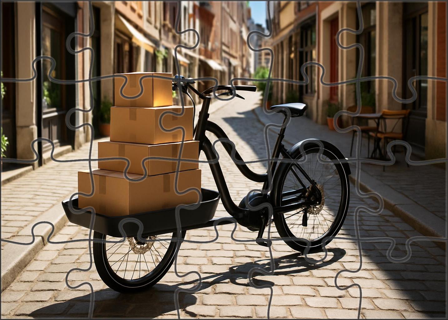 Lightweight Carbon Fiber Cargo Bicycle 100 Piece Puzzle