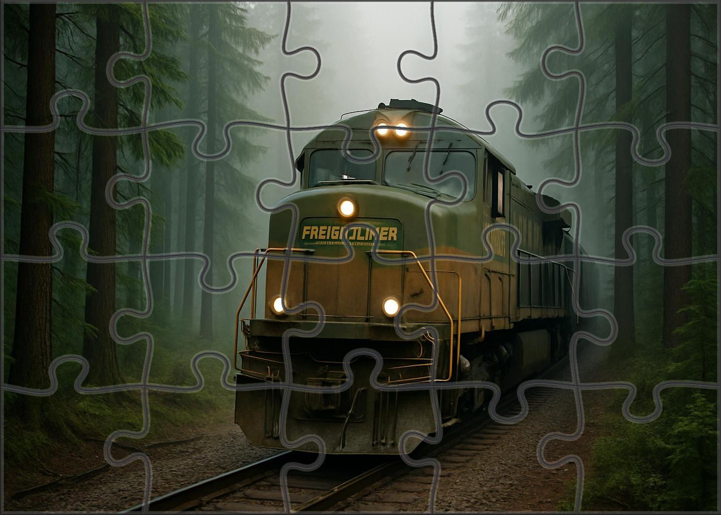 Cedar Mountain Freightliner Rugged Diesel-electric Locomotive With Enhanced Hauling Capacity Premium Puzzle Pieces