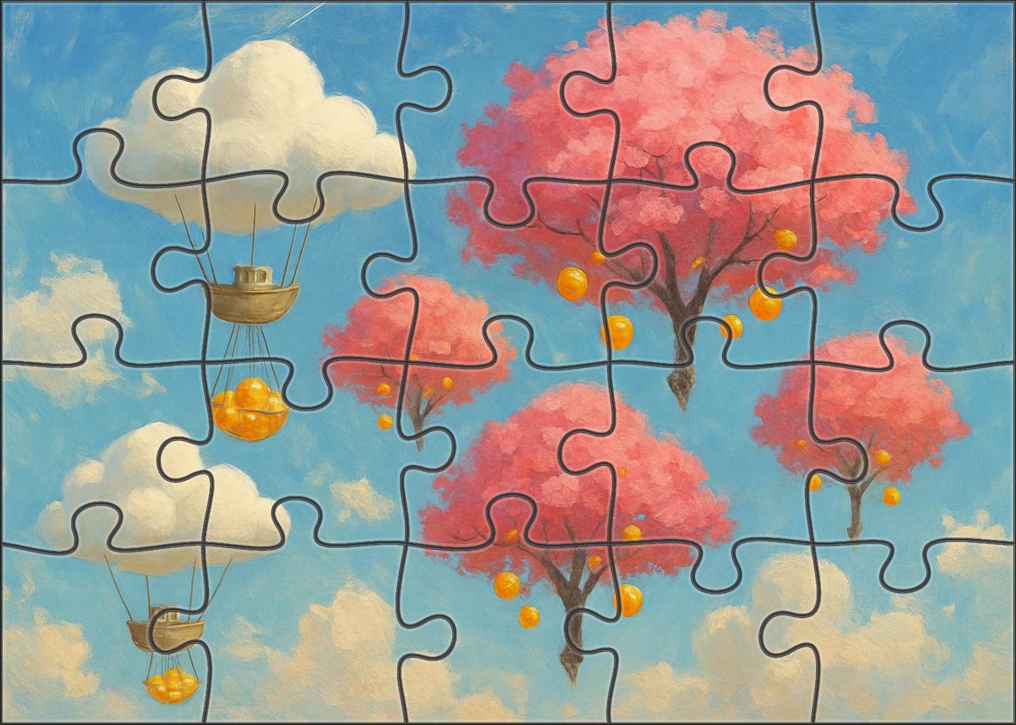 The Cloudship Harvest 50 Piece Puzzle