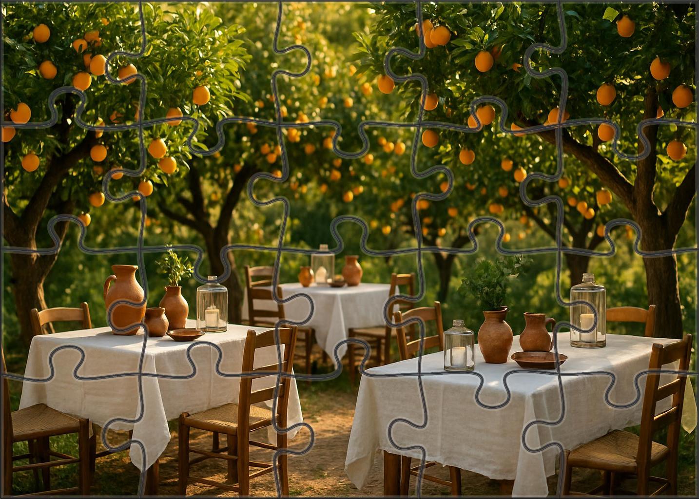 Sunlit Citrus Grove Soiree 1000 Piece Puzzle