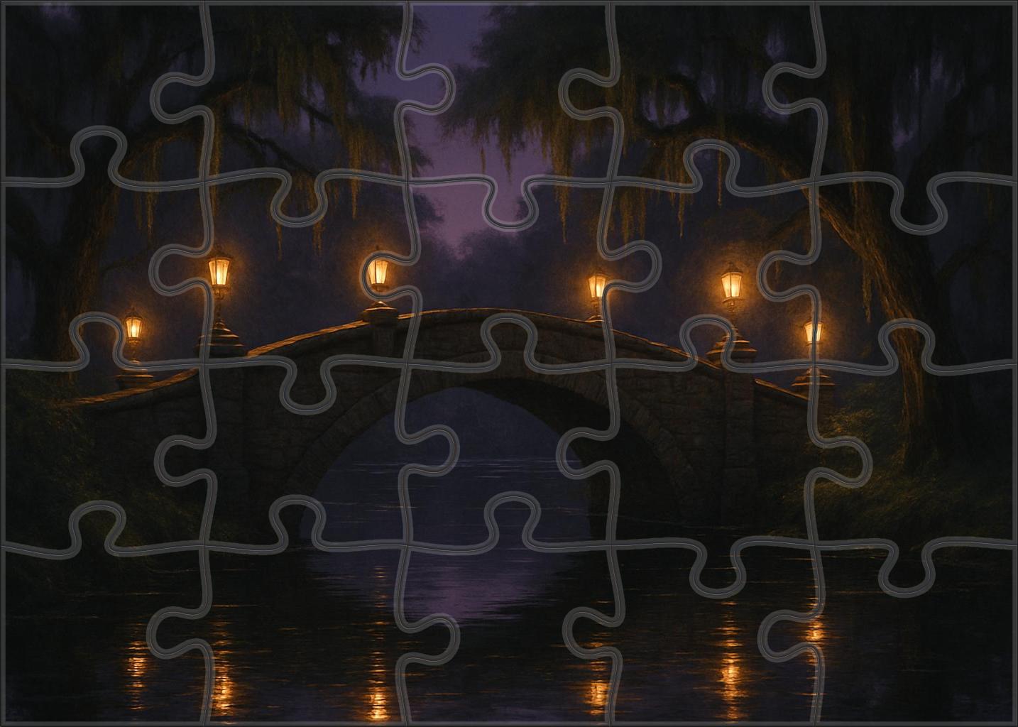 Twilight Lantern Crossing 200 Piece Puzzle