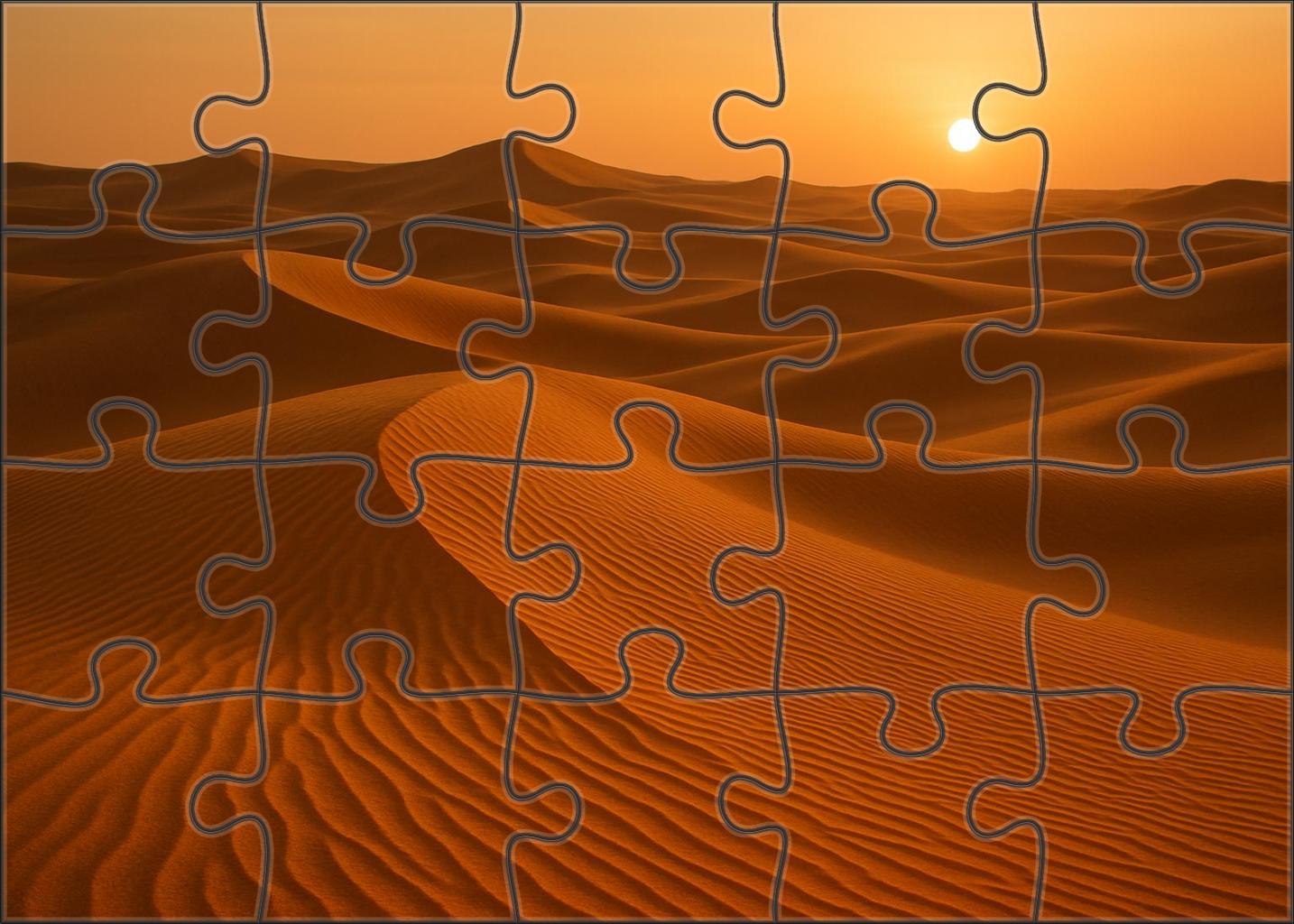 Golden Hour Rippled Dunes Family Puzzles