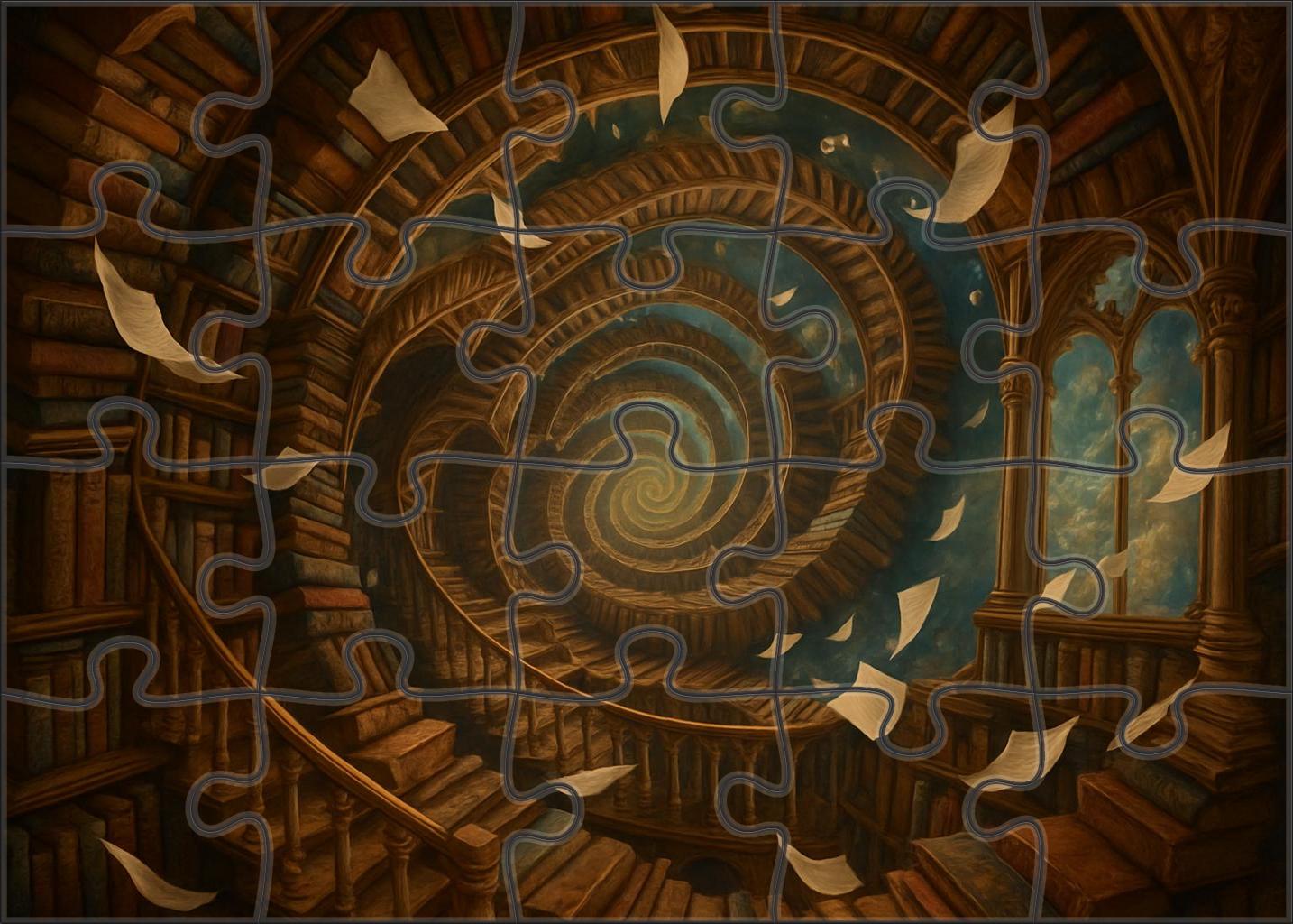 The Towering Library Of Echoing Tomes Puzzle For Adults