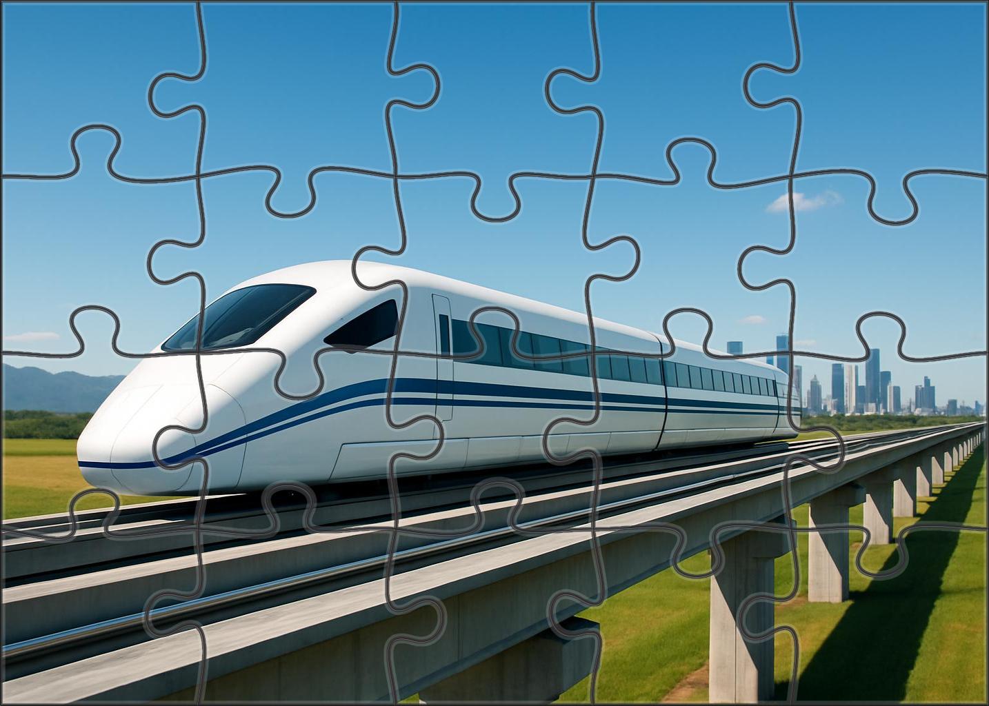 Crystal Sky Maglev 300 Piece Puzzle