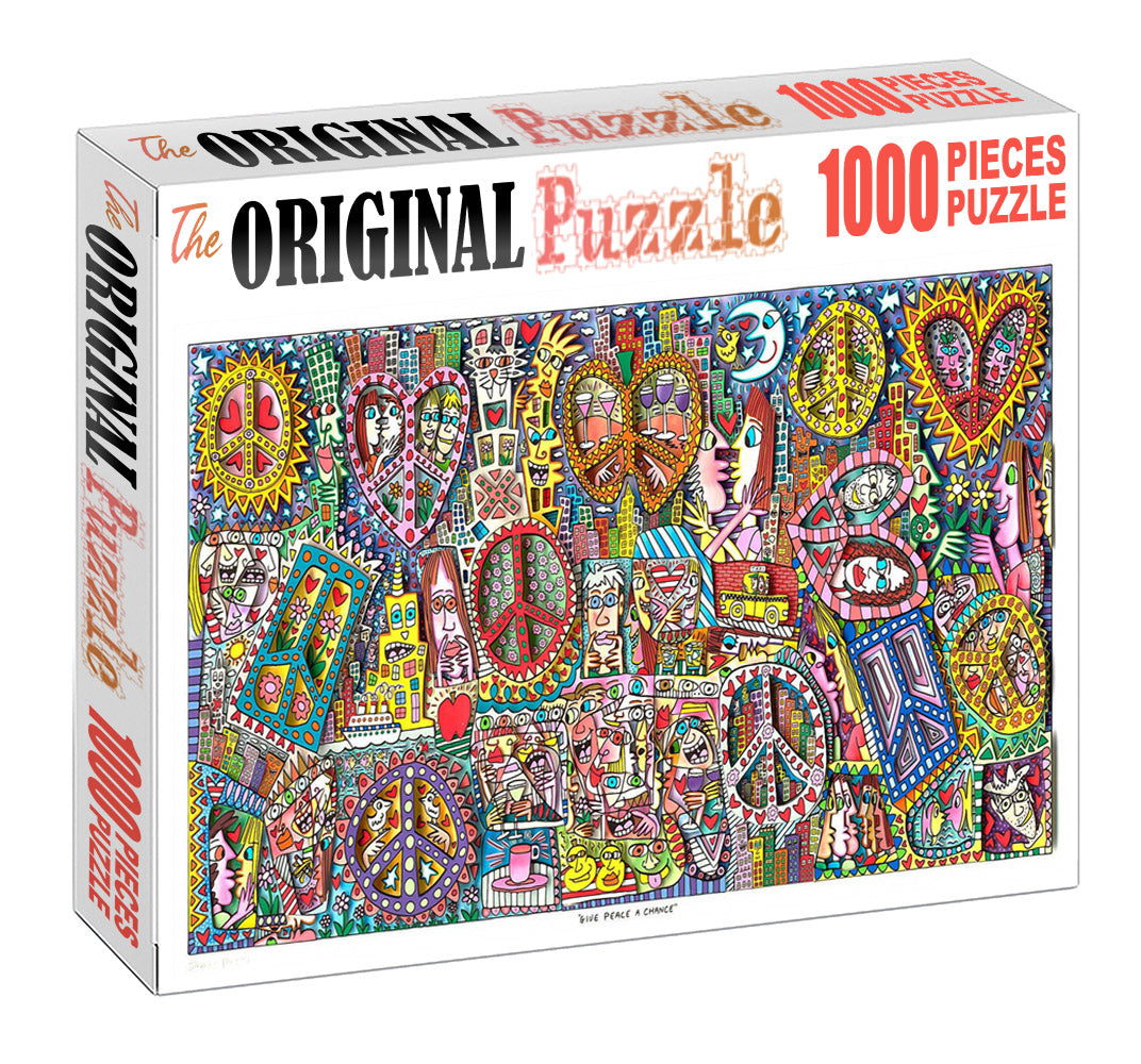 Tribal illustrations Wooden 1000 Piece Jigsaw Puzzle Toy For Adults and Kids puzzle
