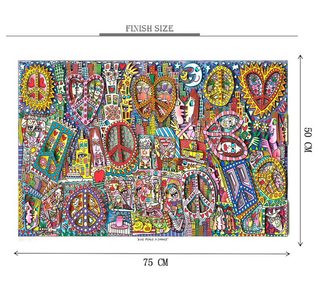 Tribal illustrations Wooden 1000 Piece Jigsaw Puzzle Toy For Adults and Kids puzzle
